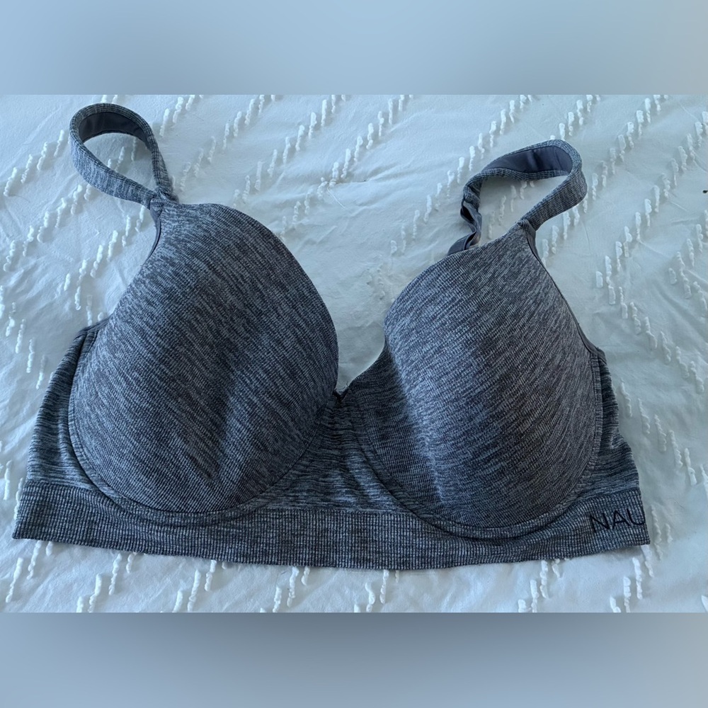Nautica Intimates Gray Underwire Bra 40D Lightly Padded